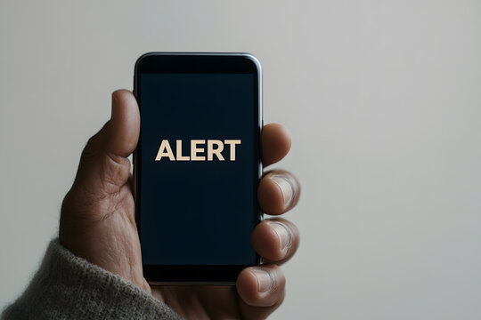 Mobile Alert: Receiving critical notifications on the go for urgent matters. Stay informed and act promptly with essential alerts displayed on your device.