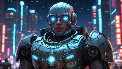 Robot cyborg soldier
