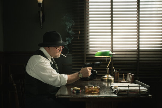 man with the gun