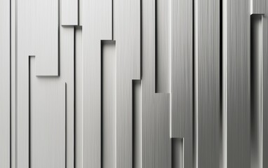 Obraz premium Futuristic aluminum panel with fine brushed lines, subtle glow and reflections, sleek modern metal texture, perfect for high-tech designs