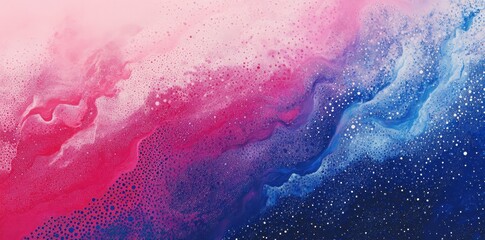 Obraz premium Abstract textured fluid art transitioning from pinks to blues
