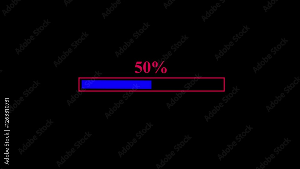 Wall mural filled yellow progress bar with 100% complete suitable for web and app development projects, softwar