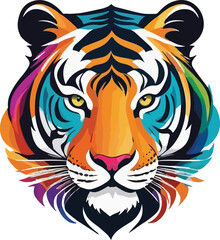 Tiger head vector design, Tiger Illustration vector design, Tiger logo and icon Design
