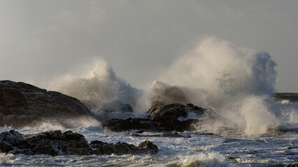 Northern potuguese stormy seascape