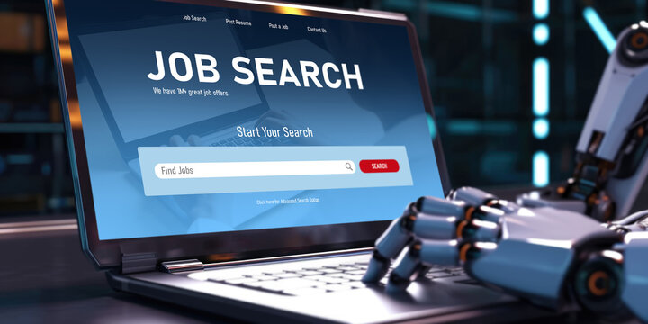 Online job search on brisk website for worker to search for job opportunities on the recruitment internet network