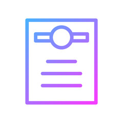 Modern Certificate Design with Vibrant Gradient