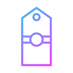 Price Tag Gradient Isolated Vector Illustration