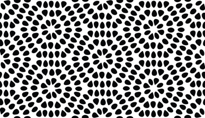 Black and White seamless pattern. Vector repeating background