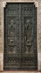 The exterior of the Basilica of Santa Maria del Fiore in Florence, Italy