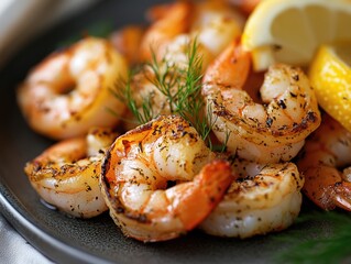 Shrimp Plate Close Up