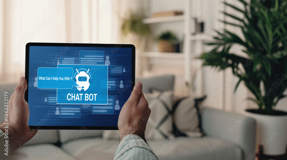 Poster chatbot software application for brisk online business that automatically reply to customer question