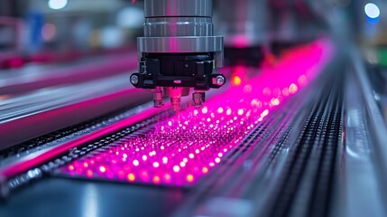 automatic line for the production of processors, microconductors, industry, automation, robotics