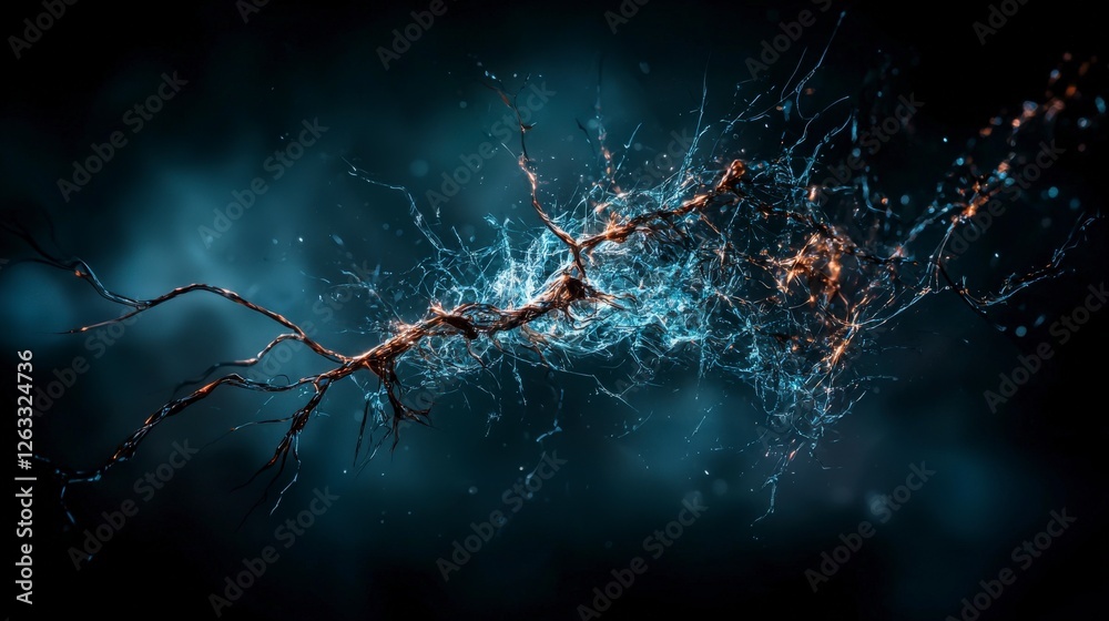 Poster unspoken shadows breaking apart in the atmospheric energy surge abstract art digital art dark enviro