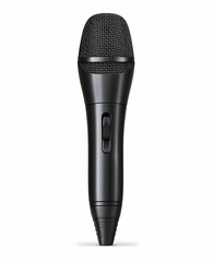 3D vector realistic illustration of a microphone, on a white background