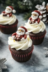 Cupcakes with Frosting Close Up