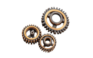 Three Interlocking Gears