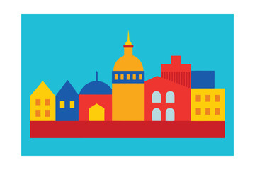 taj mahal vector illustration