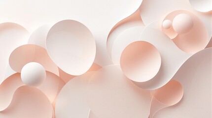 Elegant Abstract Background: Overlapping Transparent Shapes