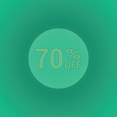 70% Off Poster for your Business