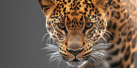 Leopard's Face Close Up