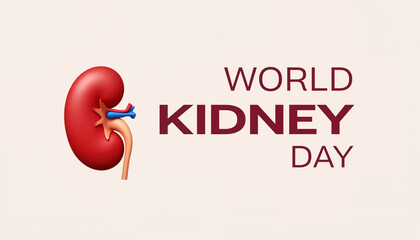 Kidney graphic with World Kidney Day text