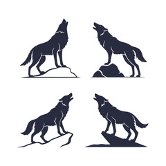 Wolf Silhouette Vector Pack