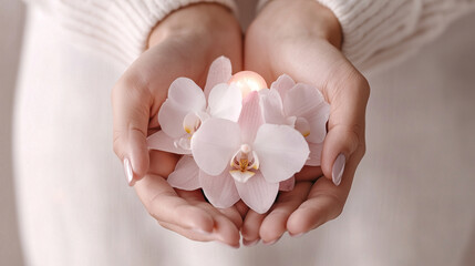 Person holding a glowing bulb beside a tablet, representing inspiration and tech progress.
