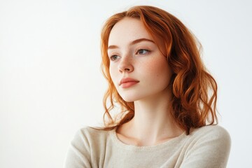 Fototapeta premium Woman isolated on white background