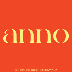 anno, Abstract technology science alphabet lowercase font. digital space typography vector illustration design