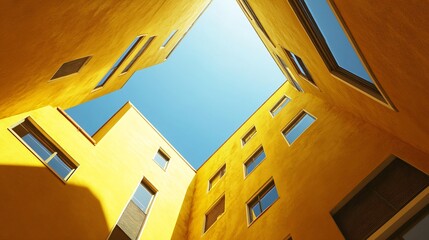Fototapeta premium Innovative Architectural Design with Central Courtyard