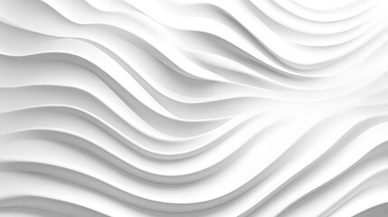 Obraz premium Abstract White Wave Pattern Background Design