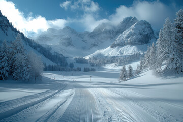 Winter Wonderland, Skiing Through Snowy Trails
