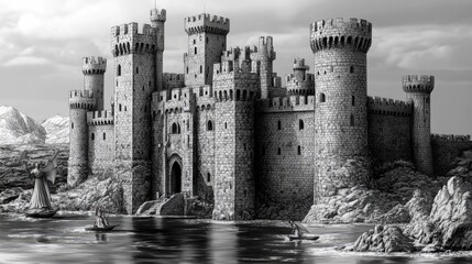 Fototapeta premium Castle by Water