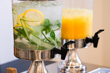Drinking water and juice