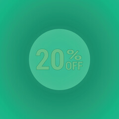 20% off poster for your business