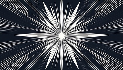 Dynamic Starburst Pattern, Radiating Lines on Deep Background