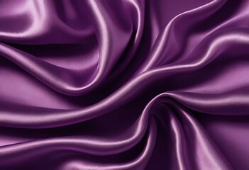 Obraz premium Elegance in Purple, Abstract Texture of Flowing Satin Fabric