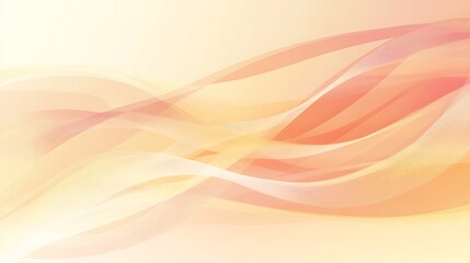 Abstract Peach and Cream Wave Background Design