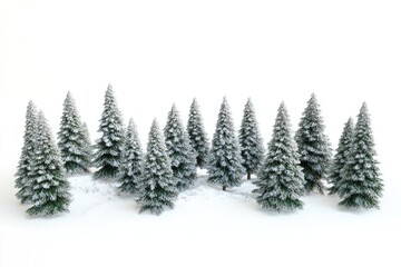 Small Trees on Snowy Ground