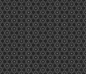 Black and white seamless abstract pattern. Background and backdrop. Grayscale ornamental design.