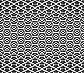 Black and white seamless abstract pattern. Background and backdrop. Grayscale ornamental design.