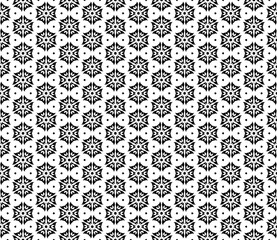 Black and white seamless abstract pattern. Background and backdrop. Grayscale ornamental design.
