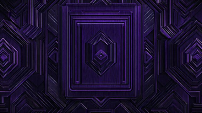 Dark Purple and Black Geometric Shapes
