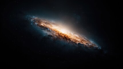 Obraz premium Milky Way galaxy spiral arm in deep space. Possible use Astronomy, science education