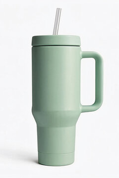 Stanley quencher water bottle mockup	