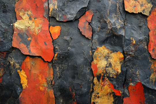 An artistic demonstration of frottage technique using textured surfaces