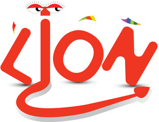 Font logo, font logo on t-shirt, text logo cartoon for t-shirt