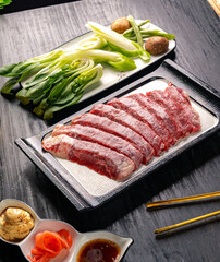 raw beef steak
