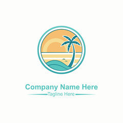 Obraz premium Beach logo