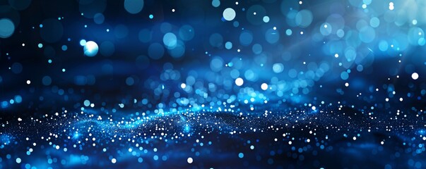 Obraz premium A blue background with many small dots